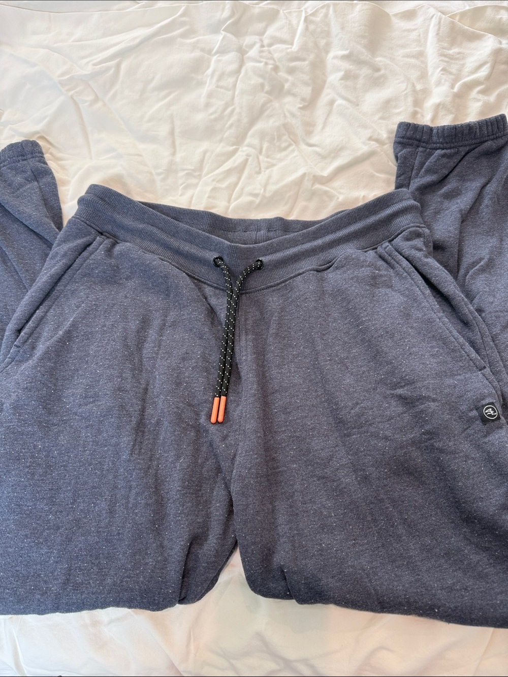 Salt Life Navy Heather Men's Jogger Sweatpants with Contrast Drawcord